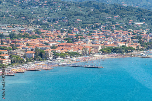 Aerial view of Diano Marina photo