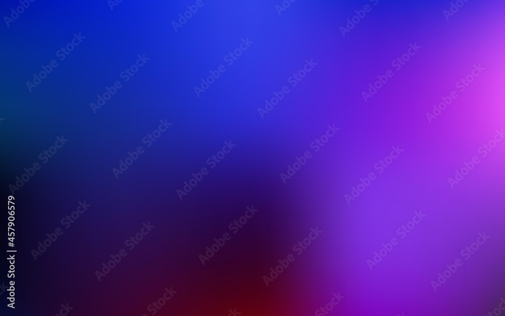 Dark pink, blue vector abstract blur template.