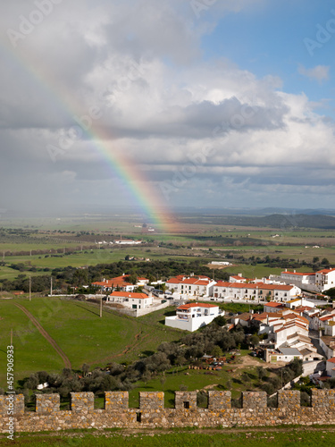 Rainbow over the Alentejo plain near Arraiolos