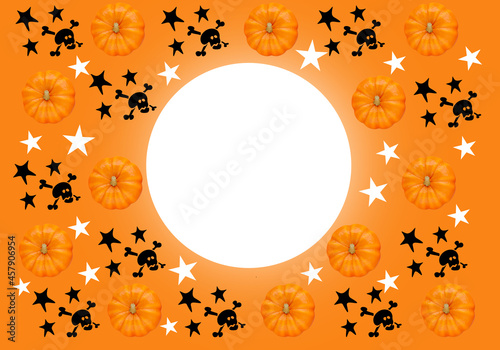 Halloween background with p...