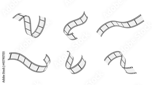 film reel strip 3d icon