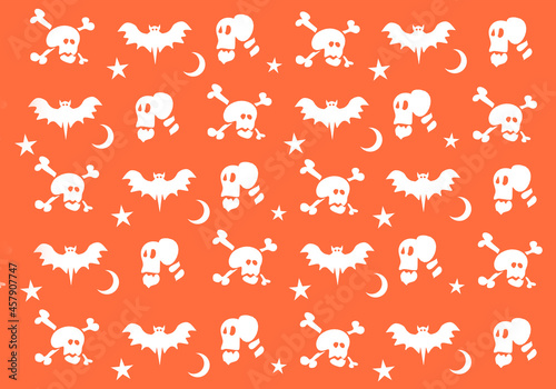 White and orange Halloween ...