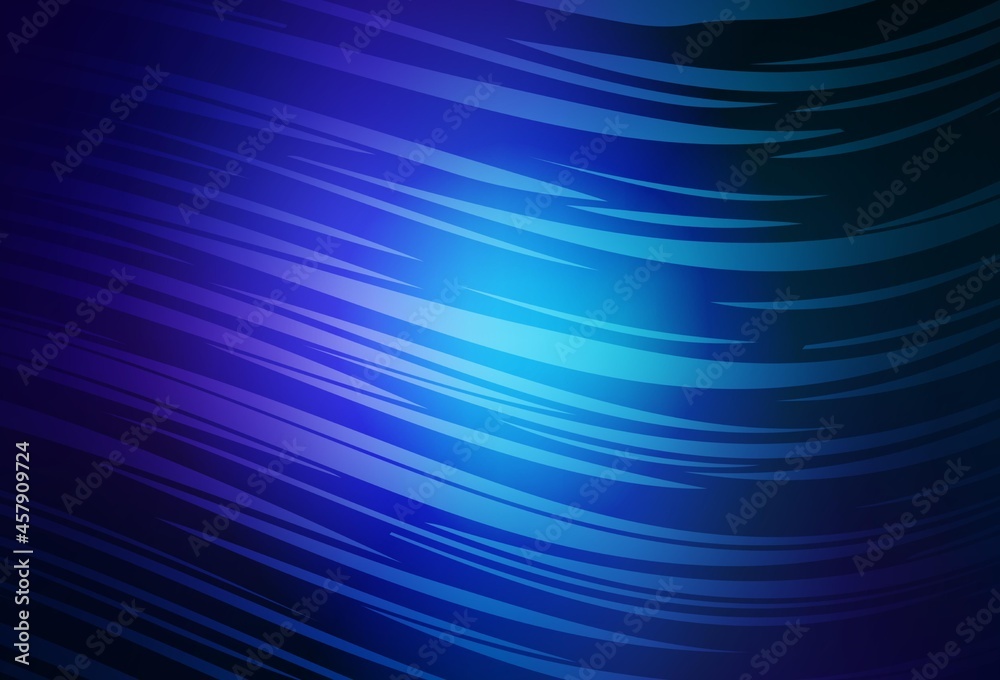 Fototapeta premium Dark BLUE vector blurred and colored pattern.