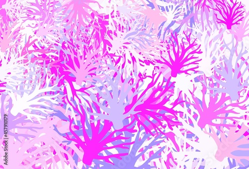 Light Purple, Pink vector abstract background with branches.