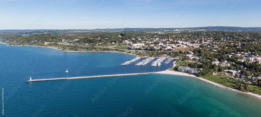 aerial view of Petoskey