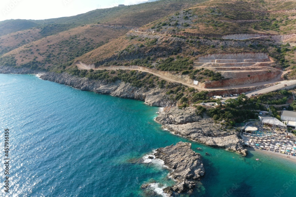 folie marine himare beach albania Mediterranean