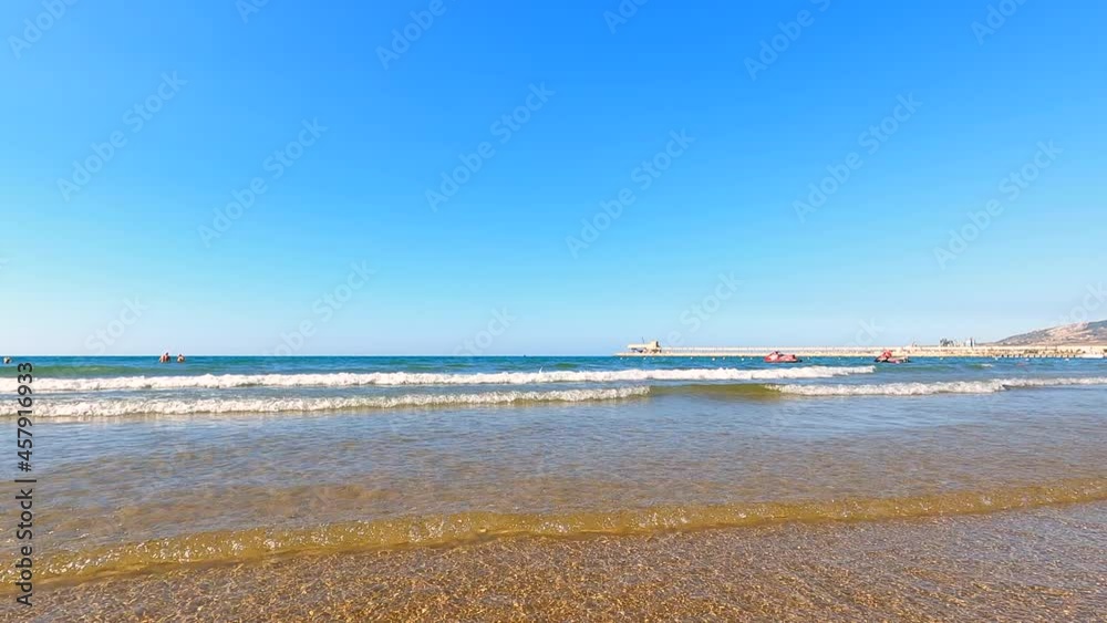 Beach view with people