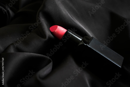 lipstick on silk beautiful background