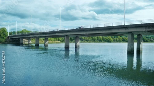 Wallpaper Mural Cars Driving Over Bridge On Nice Day Torontodigital.ca