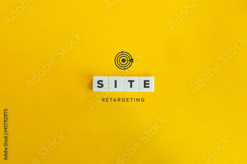 Site Retargeting Banner and Conceptual Image. photo