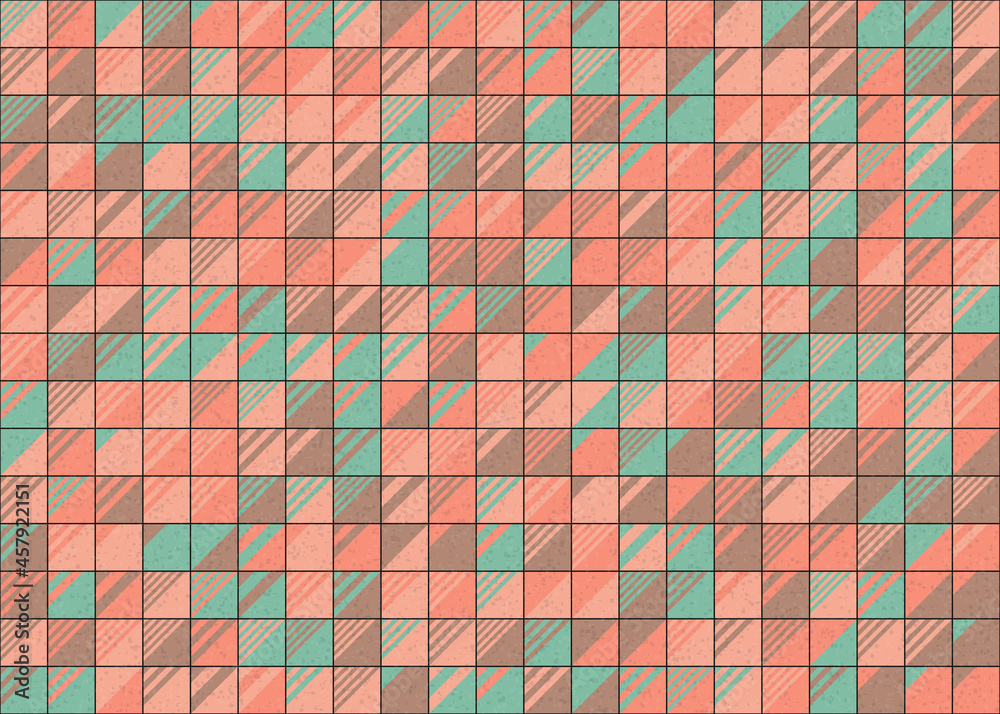 Fototapeta premium Abstract Geometric Pattern generative computational art illustration