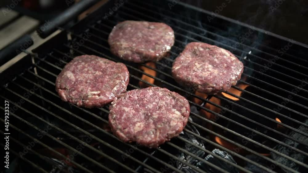 The fire roasts the meat, creating a unique taste of smoke.