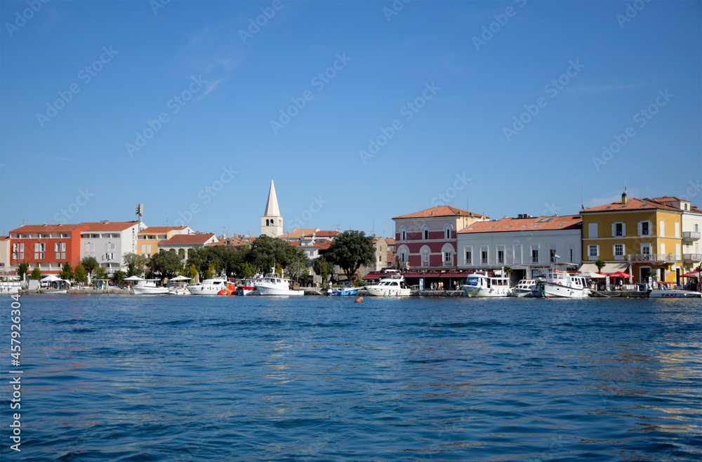 View of the old town of Porec, Istra, Croatia