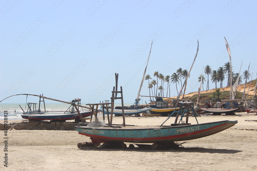 boats on the beach, Lagoinha, Ceará, Brasil boats on the beach, Lagoinha, Ceará, Brasil