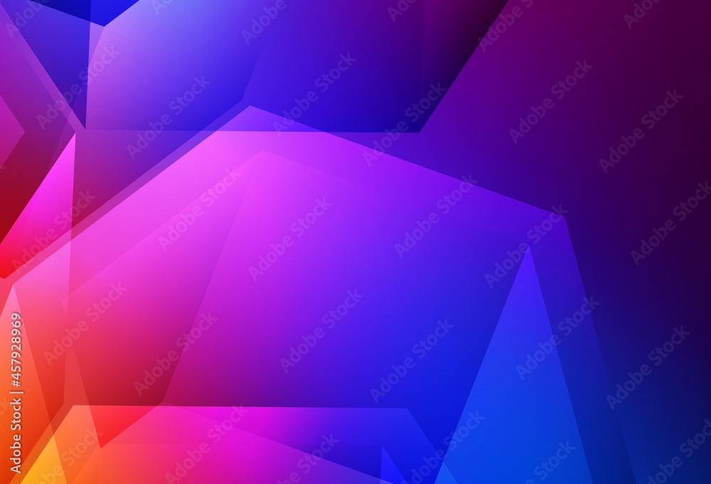 Light Blue, Red vector shining triangular layout. Light Blue, Red vector shining triangular layout.