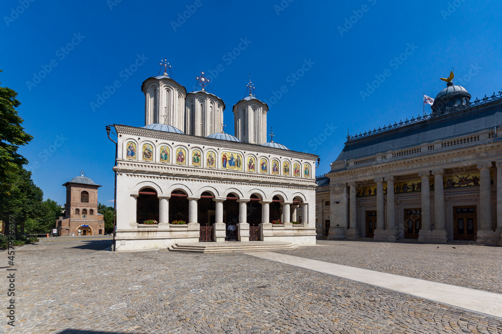 Patriarchal Palace and Cathedral of Saints Constantine in Bucharest, Romania