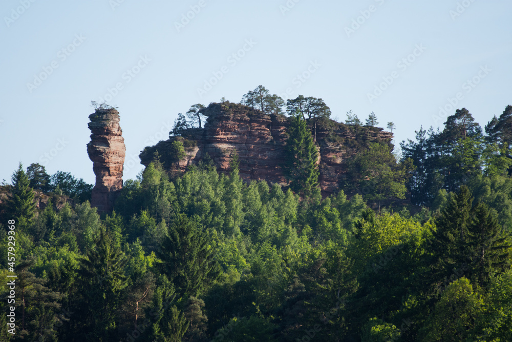 Rocks in the area of Dahn Sudwestpfalz Germany