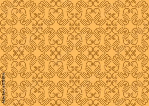 Traditional Seamless Pattern Retro Style Batik