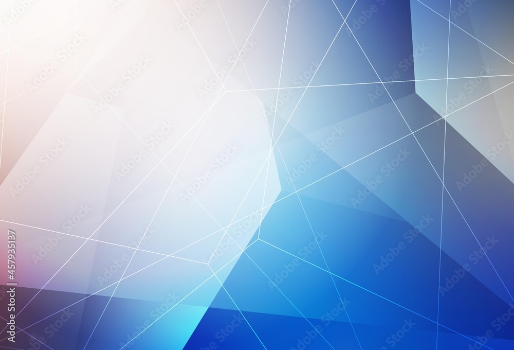 Light Blue, Yellow vector background with polygonal style.