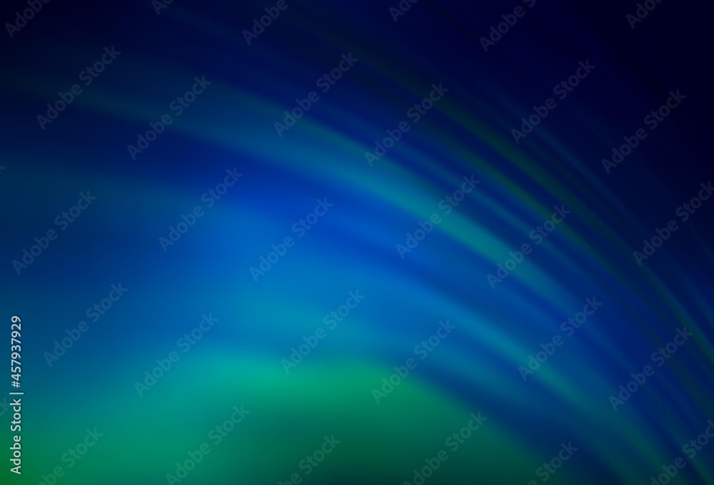 Dark Blue, Green vector blurred bright pattern.