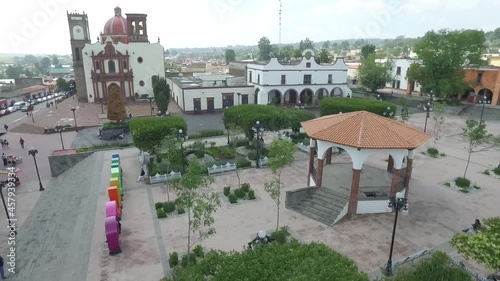 Aerial view of Amealco, a Mexican town. photo