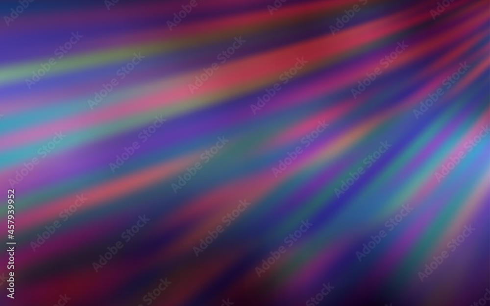 Dark Purple vector blurred template.