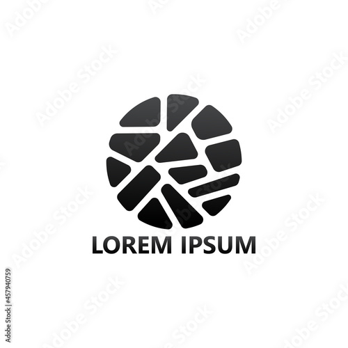 Brick stone logo template design