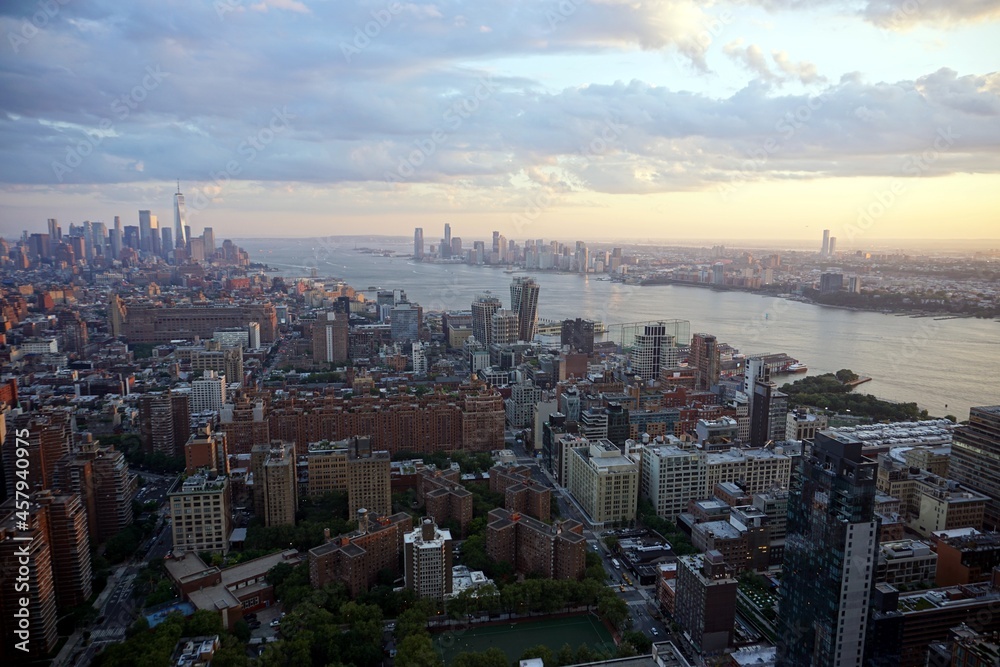 A cityscape of Manhattan, New York