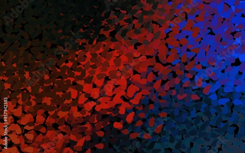 Dark Blue, Yellow vector texture with abstract forms.