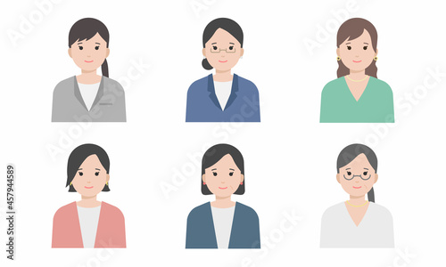 ビジネスウーマンのイラストセット