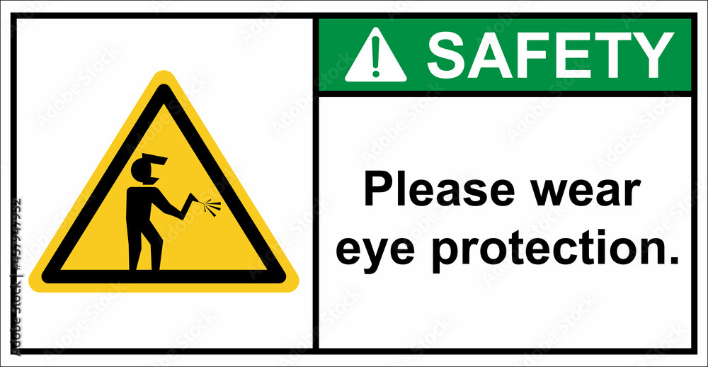 welding area Please wear eye protection.,Safety sign. welding area Please wear eye protection.,Safety sign.