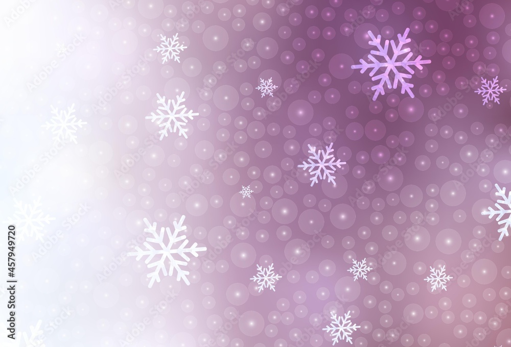 Light Purple vector background in Xmas style.