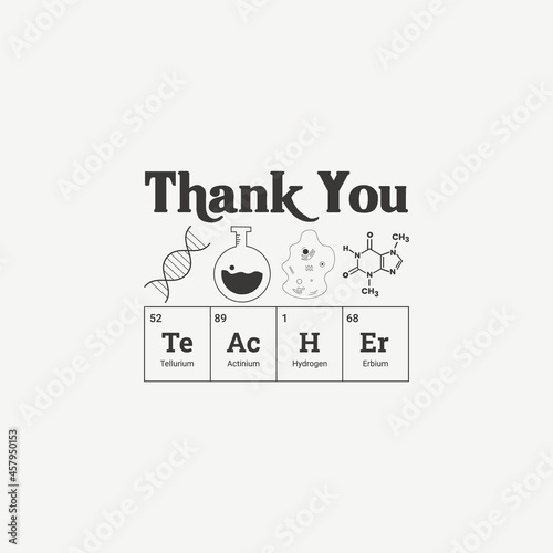 science teacher typography t-shirt print clothing design vector. school and college Teacher motivational T shirt design for gift, Thank you teacher t-shirt gift