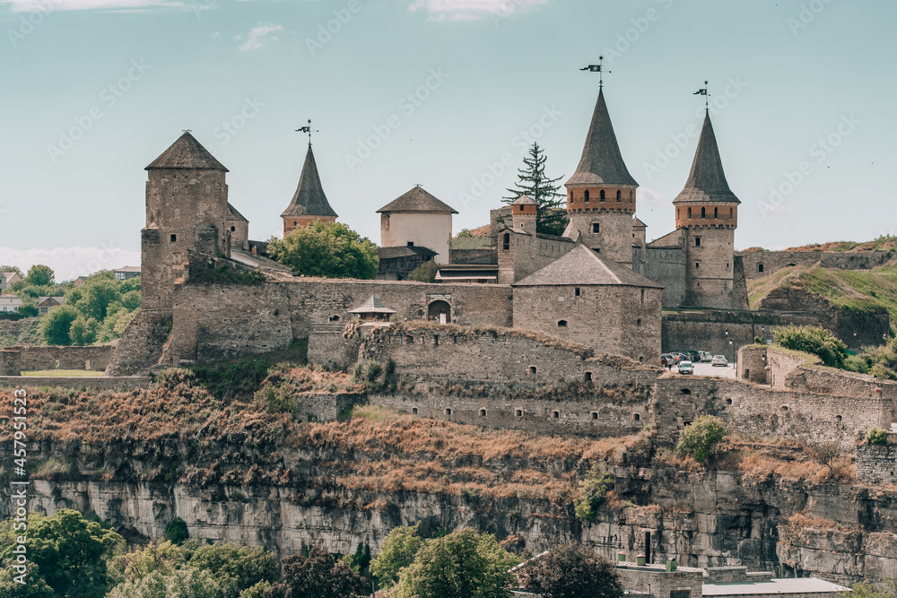 Castle in the historic part of Kamianets Podilskyi, Ukraine