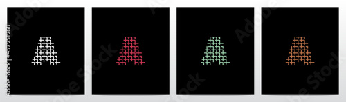 Wicker Forming Letter Logo Design A