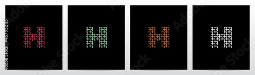Wicker Forming Letter Logo Design H
