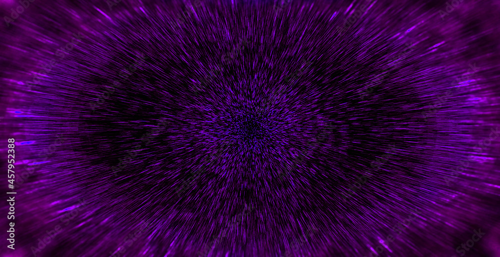 Obraz premium Warp Speed Drive in Deep Space | Warping, at tremendous speed through space and time 3d render