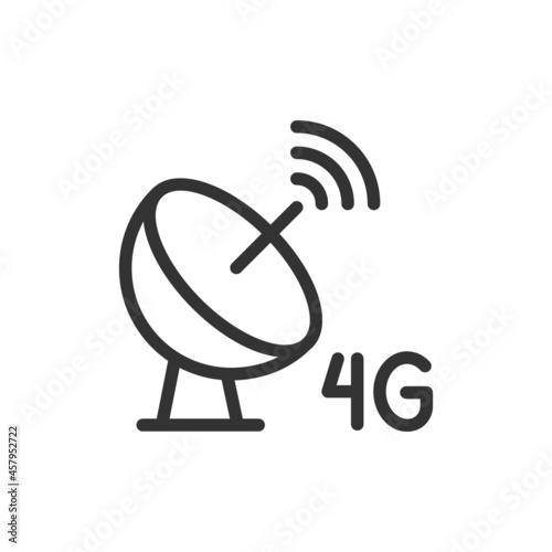 Vector 4g line icon.