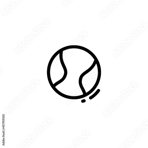 Sport Monoline Symbol Icon Logo for Graphic Design, UI UX, Game, Android Software, and Website.