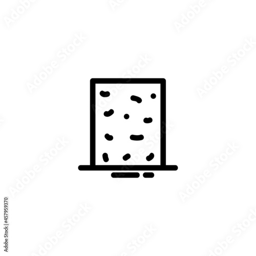 Climbing Wall Sport Monoline Symbol Icon Logo for Graphic Design, UI UX, Game, Android Software, and Website.