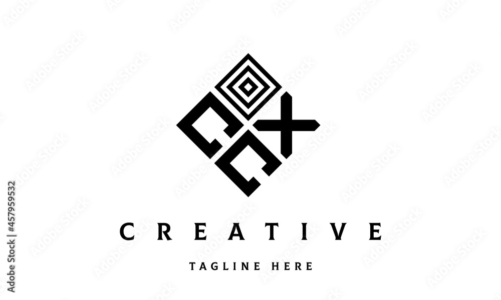 Obraz premium CXC rectangle three latter logo