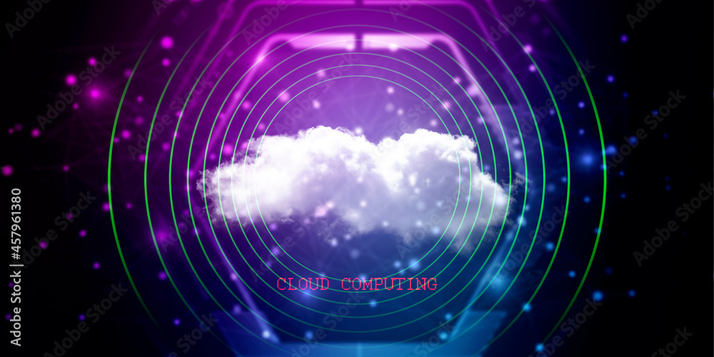 Obraz premium 2d illustration abstract cloud background