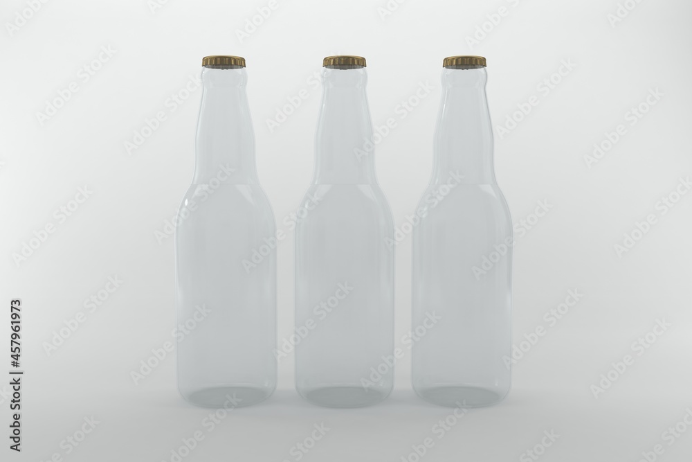 3D Rendered Bottles Mockup Template 3D Rendered Bottles Mockup Template