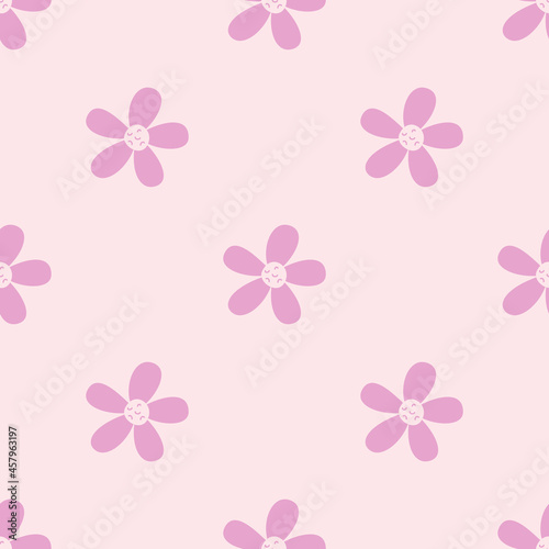 Seamless vector floral pattern. Stylish background for design, fabric, textile etc.