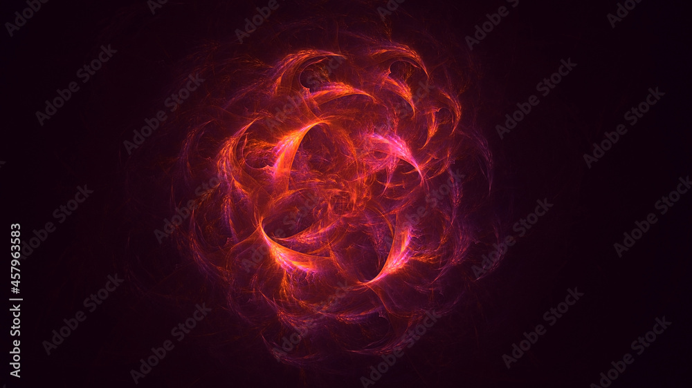 3D rendering abstract multicolor fractal light background 3D rendering abstract multicolor fractal light background