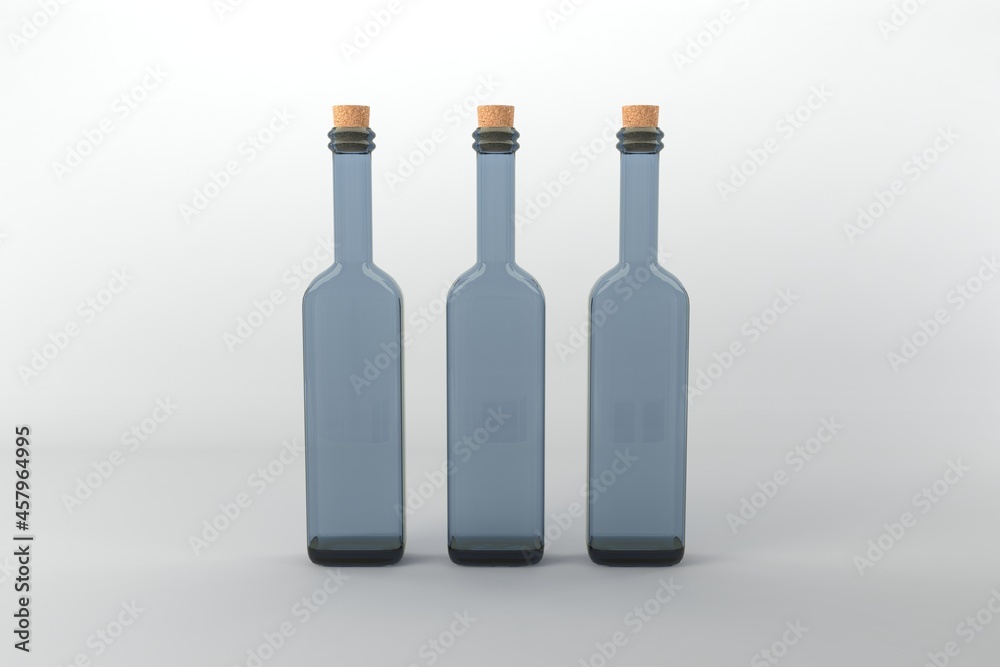 3D Rendered Bottles Mockup Template 3D Rendered Bottles Mockup Template