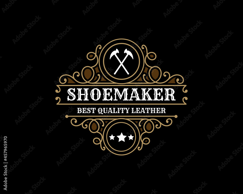 Shoe brand shop with e logo