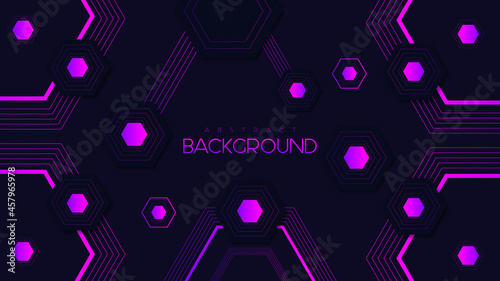 Abstract background with dots and blurry shapes Premium