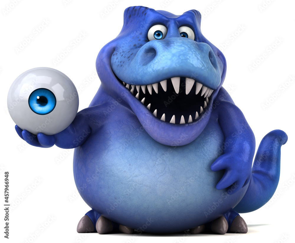 Fun dinosaur - 3D Illustration Fun dinosaur - 3D Illustration