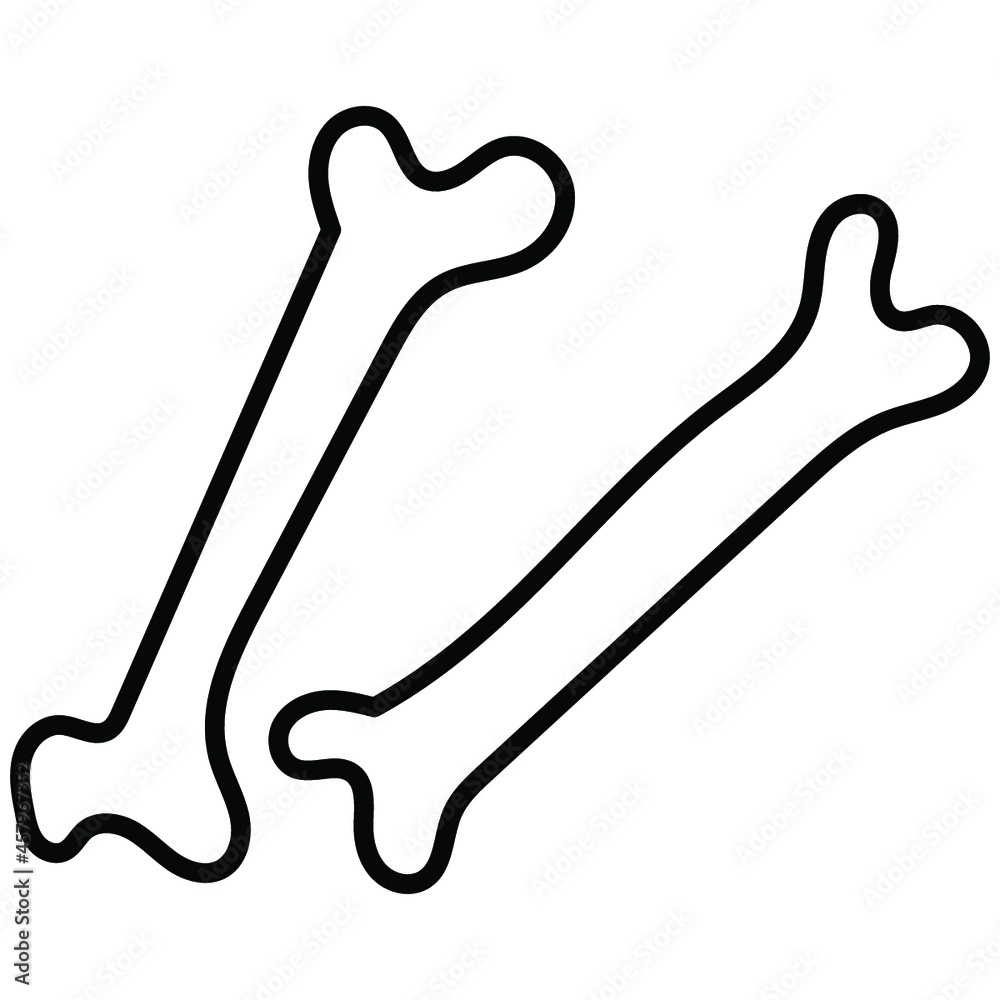 boho halloween_bone line icon boho halloween_bone line icon